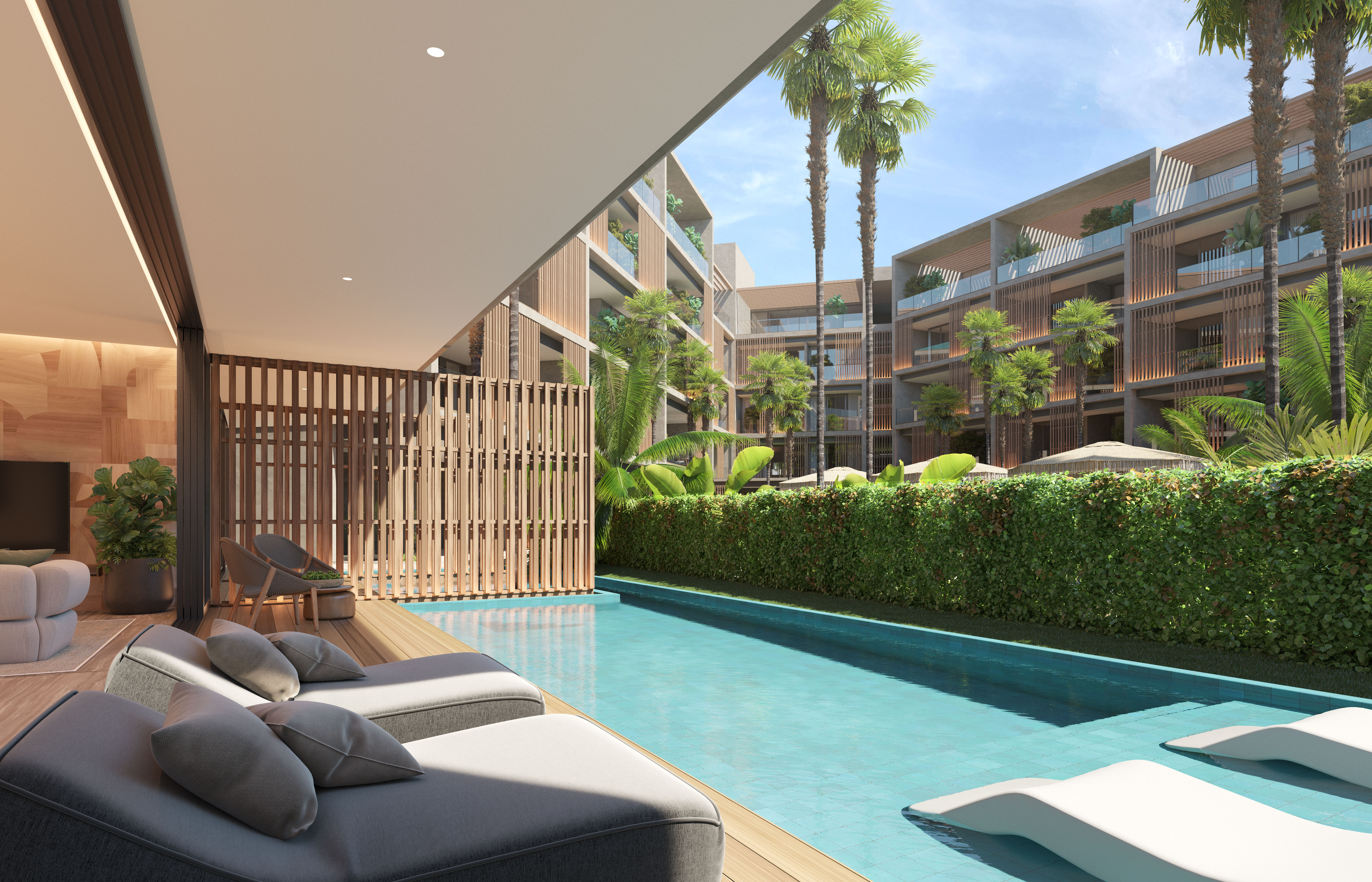 2 BEDROOM APARTMENT FOR SALE WITH SWIM-UP AND INFINITY ROOFTOP IN PUNTA CANA