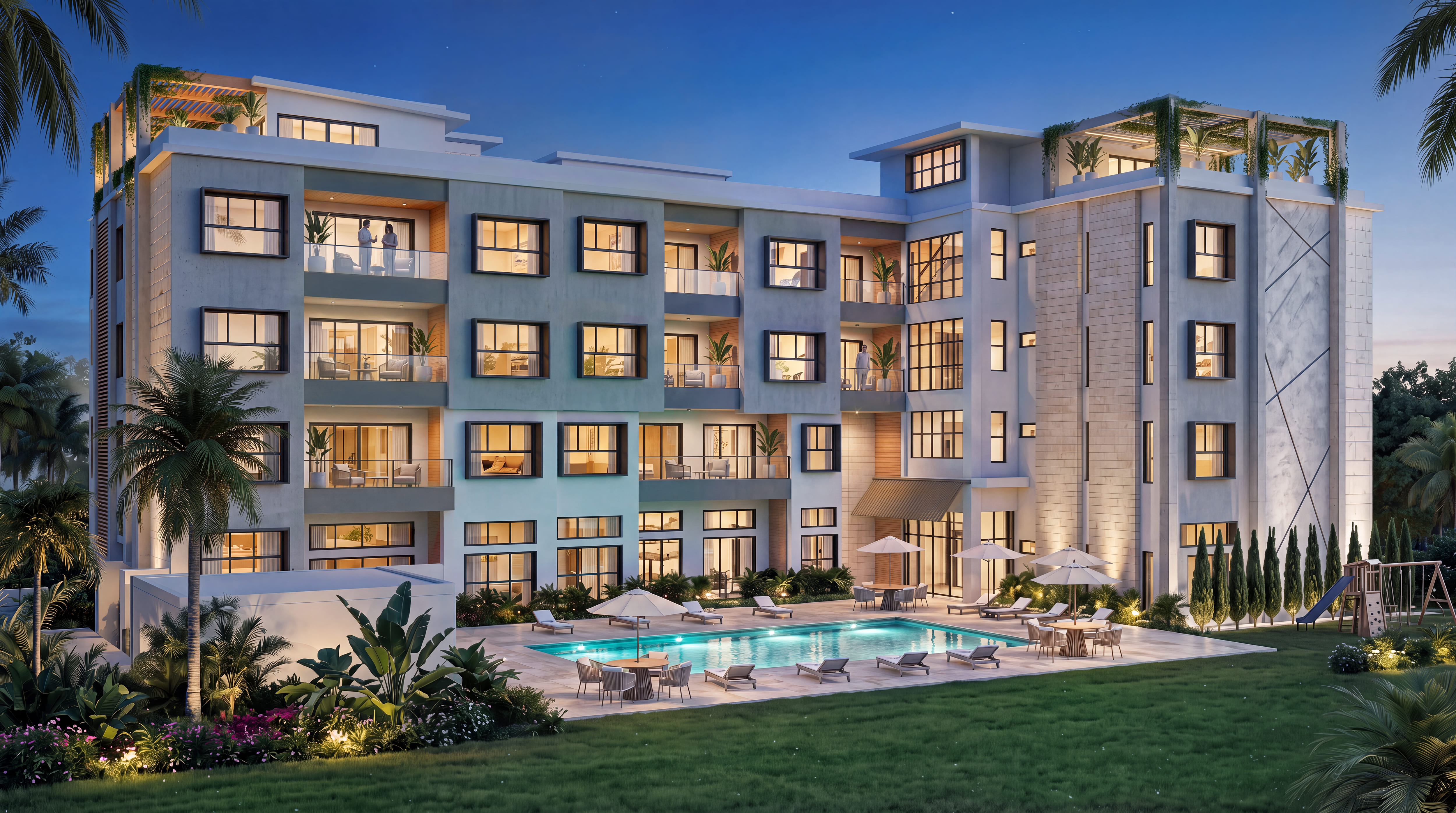 VENTA APARTAMENTO CON VISTA A LA PISCINA EN CIUDAD LAS CANAS